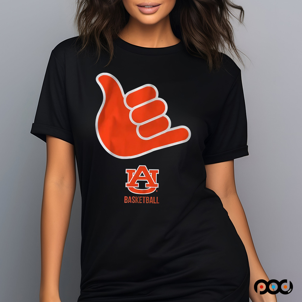 Auburn Basketball Call God Hand Sign shirt
