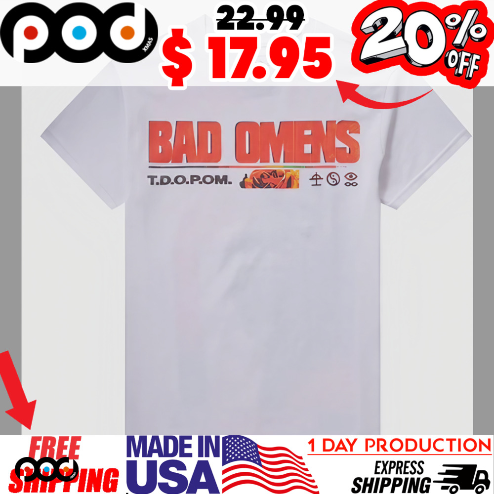 Bad Omens T D O P O M Death Peace Of Mind Boyfriend Fit Girls Symbol Shirt