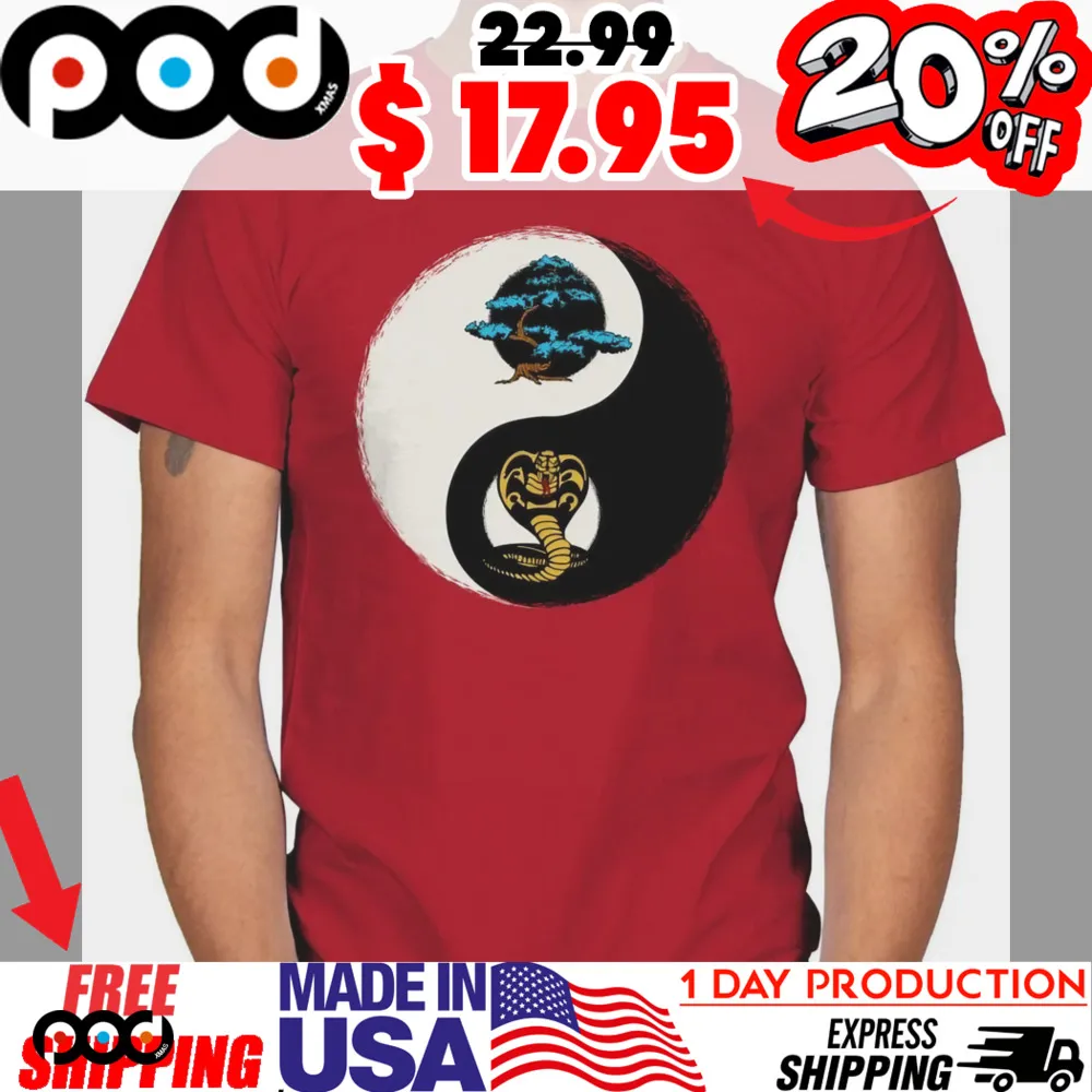 Balance Dojo Cobra Kai Bonsai Tree in darkness Shirt