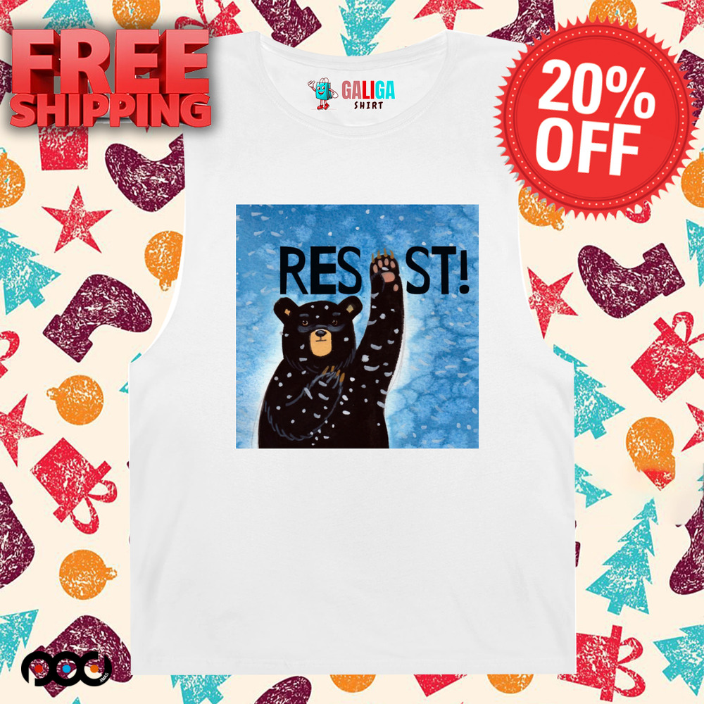 Bear resist hands up for help shirt