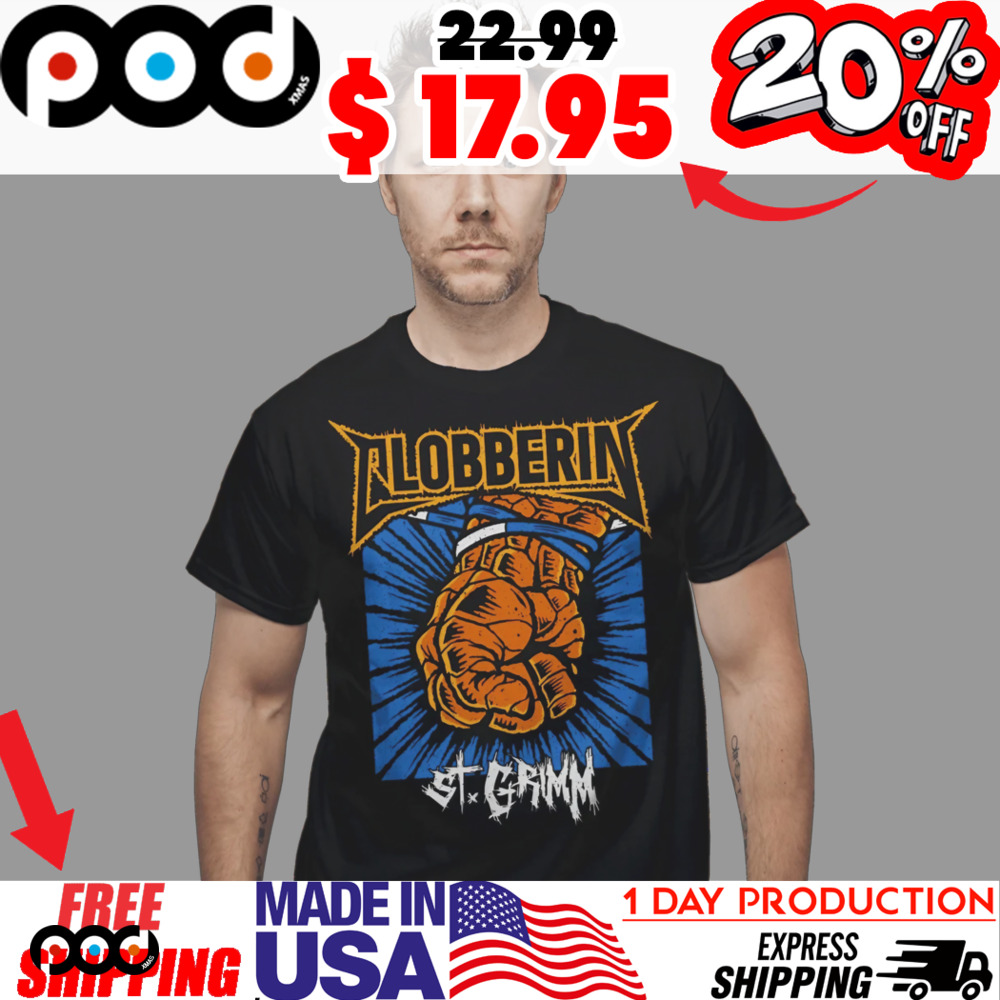Benjamin Grimm Hand The Thing Marvel Comics Clobberin St Grimm Shirt