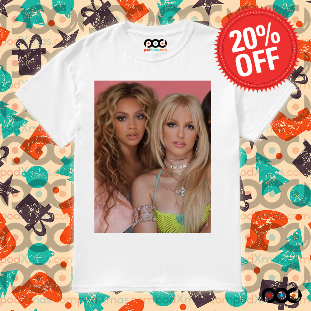 Beyonce and Britney Spears Photo Retro Shirt
