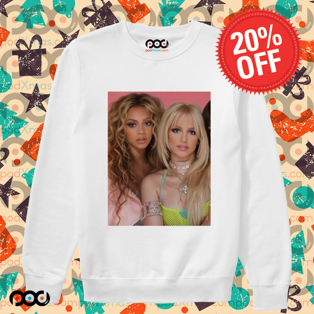 Beyonce and Britney Spears Photo Retro Shirt
