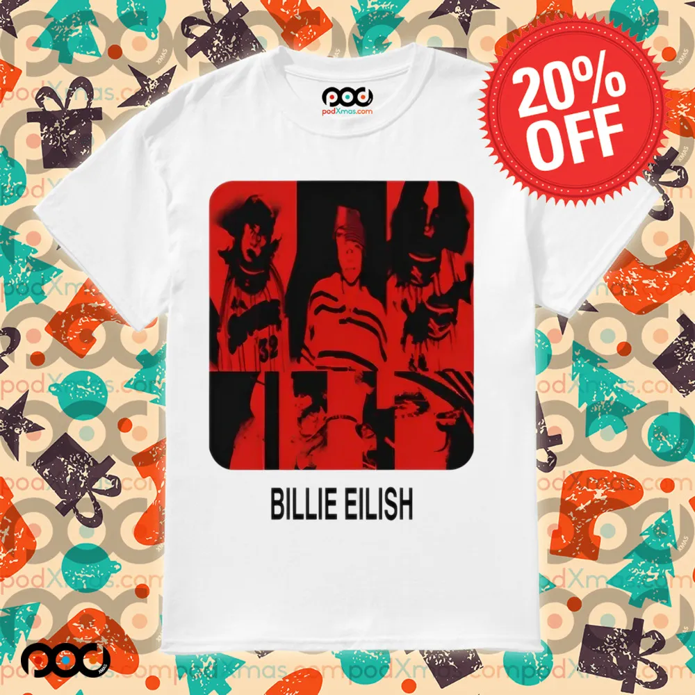 Billie Eilish Thermal be collage photo shirt