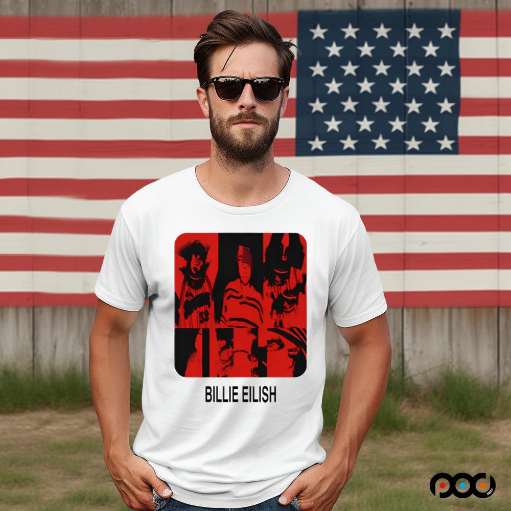 Billie Eilish Thermal be collage photo shirt