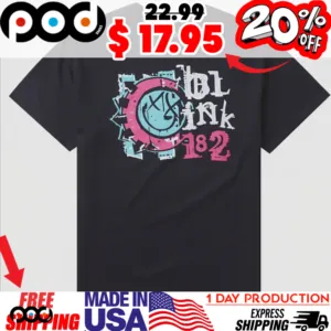 Blink-182 Self-Titled Logo Smiley X-eye Shirt