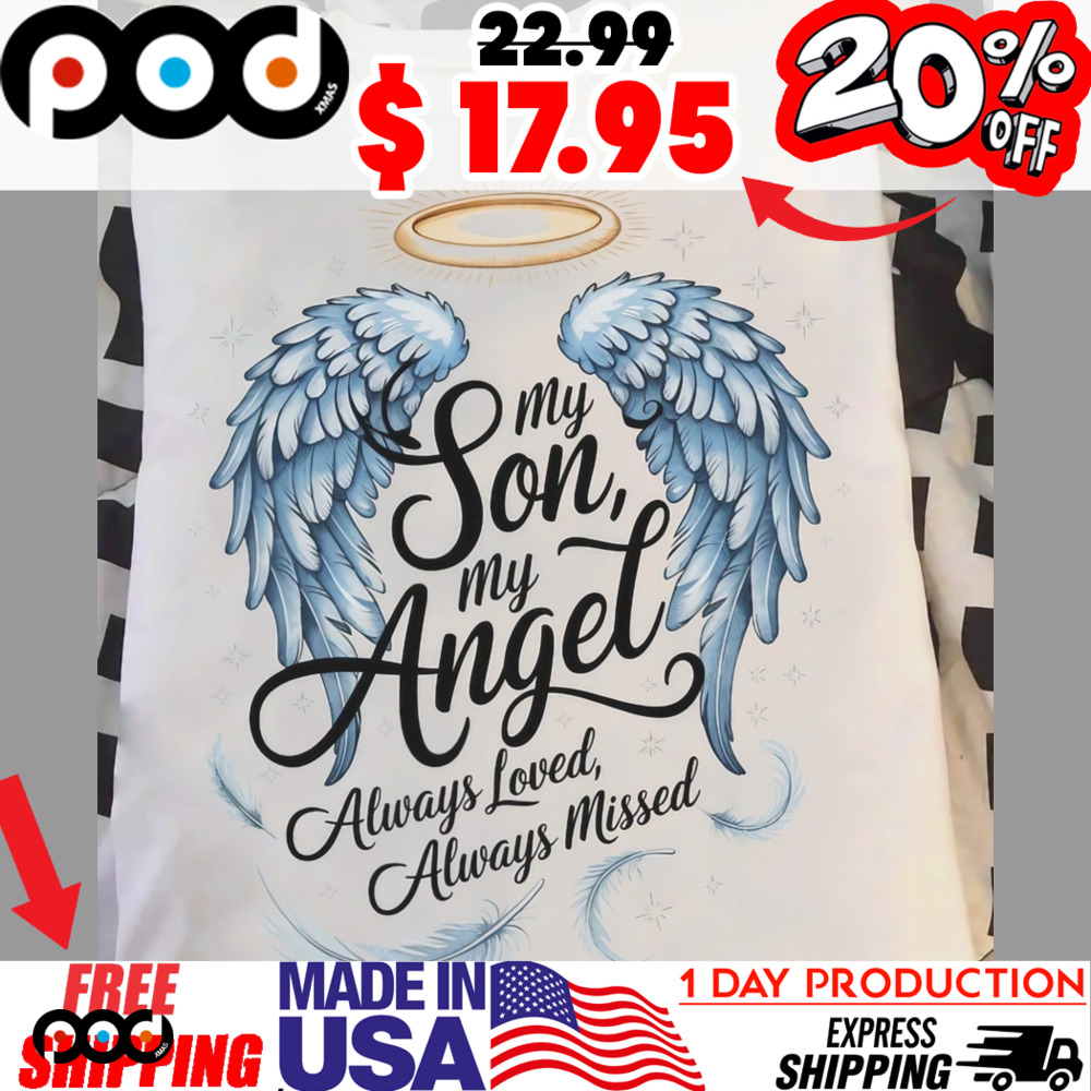 Blue wing My son my angel always loved always missed shirt