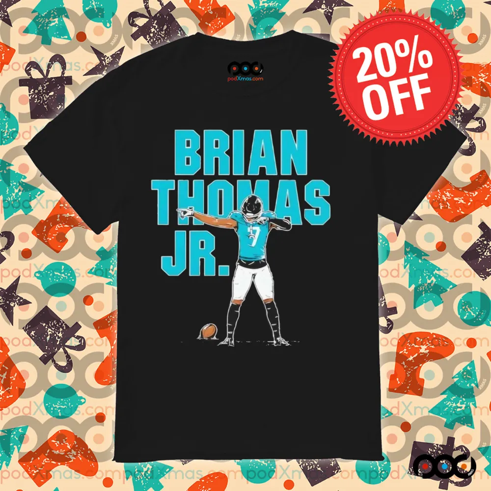Brian Thomas Jr Superstar Pose Jacksonville Football Shirt