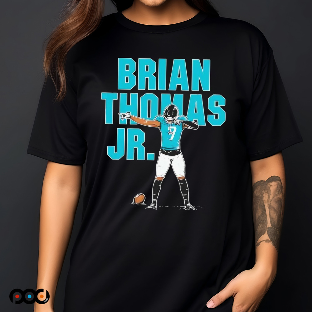 Brian Thomas Jr Superstar Pose Jacksonville Football Shirt