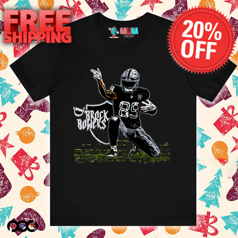 Brock Bowers 89 Las Vegas Raiders POSE graphic paint shirt