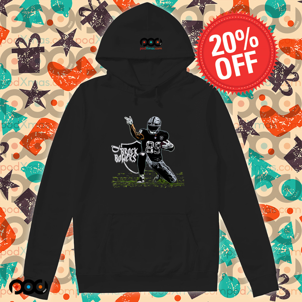 Brock Bowers 89 Las Vegas Raiders POSE graphic paint shirt
