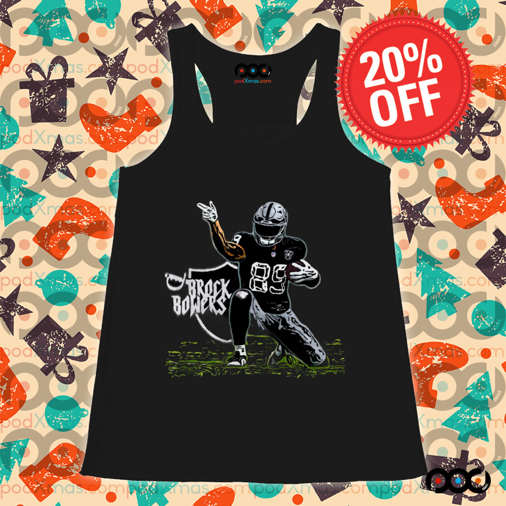 Brock Bowers 89 Las Vegas Raiders POSE graphic paint shirt
