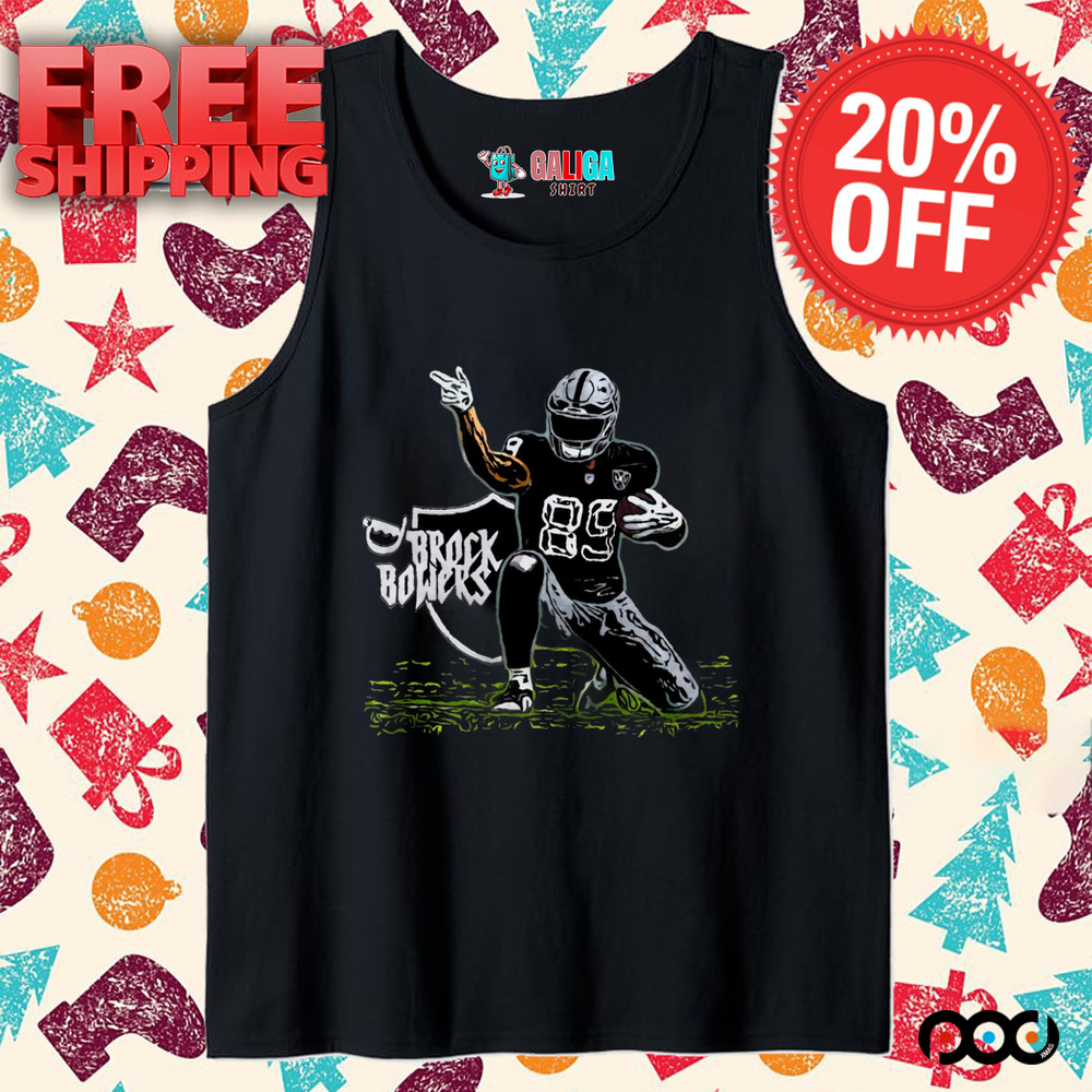 Brock Bowers 89 Las Vegas Raiders POSE graphic paint shirt