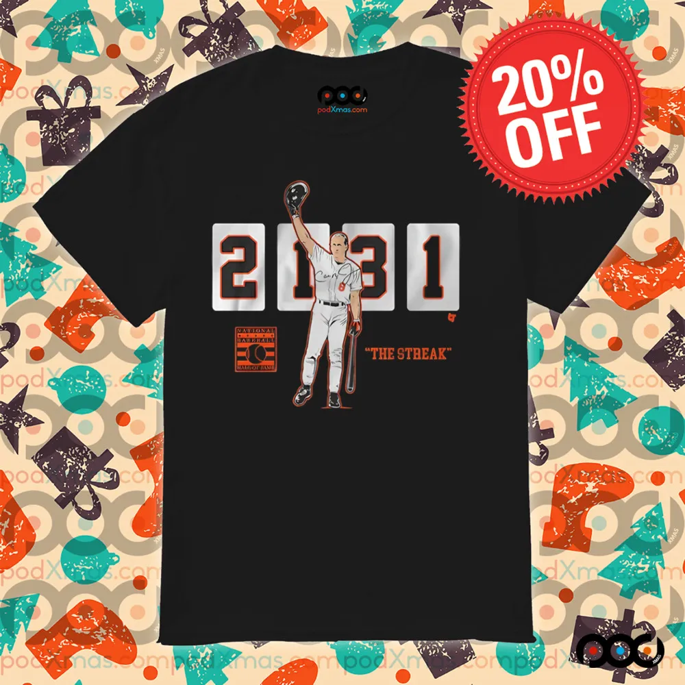 Cal Ripken Jr 2131 The Streak Baltimore Orioles caricature shirt