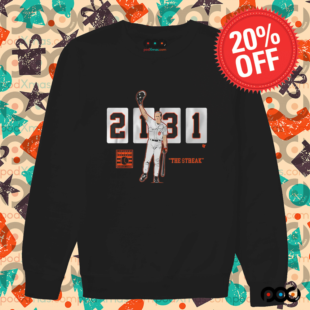 Cal Ripken Jr 2131 The Streak Baltimore Orioles caricature shirt