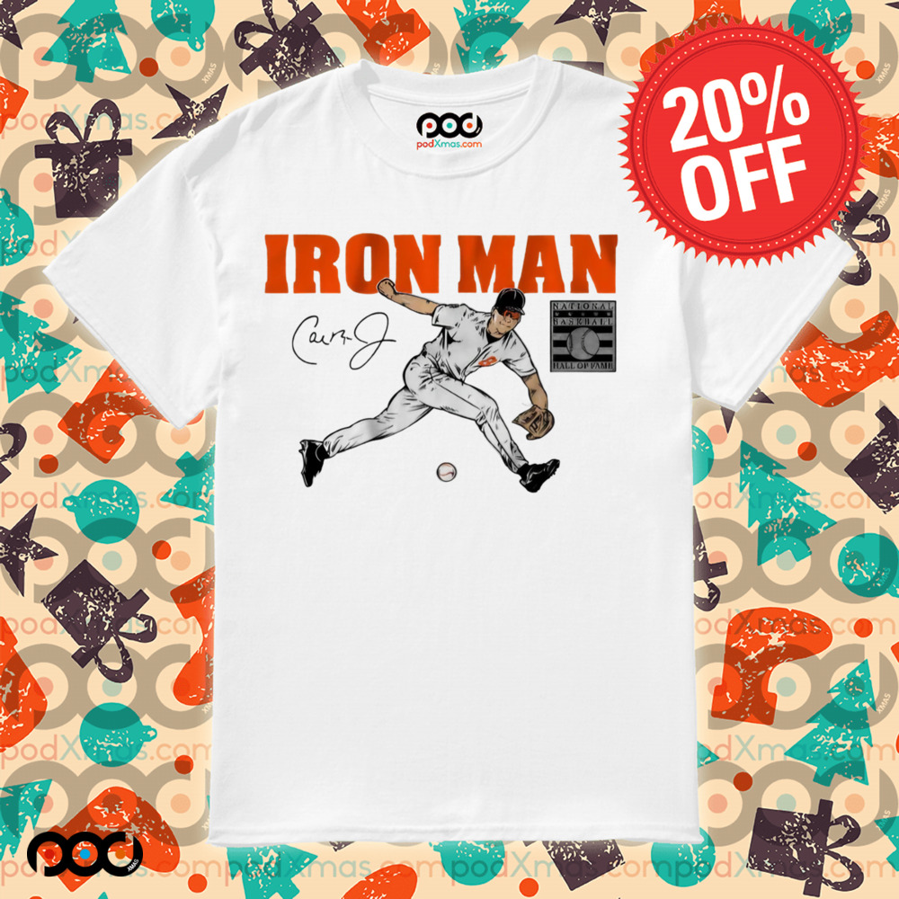 Cal Ripken Jr Baltimore Orioles Iron Man signature shirt