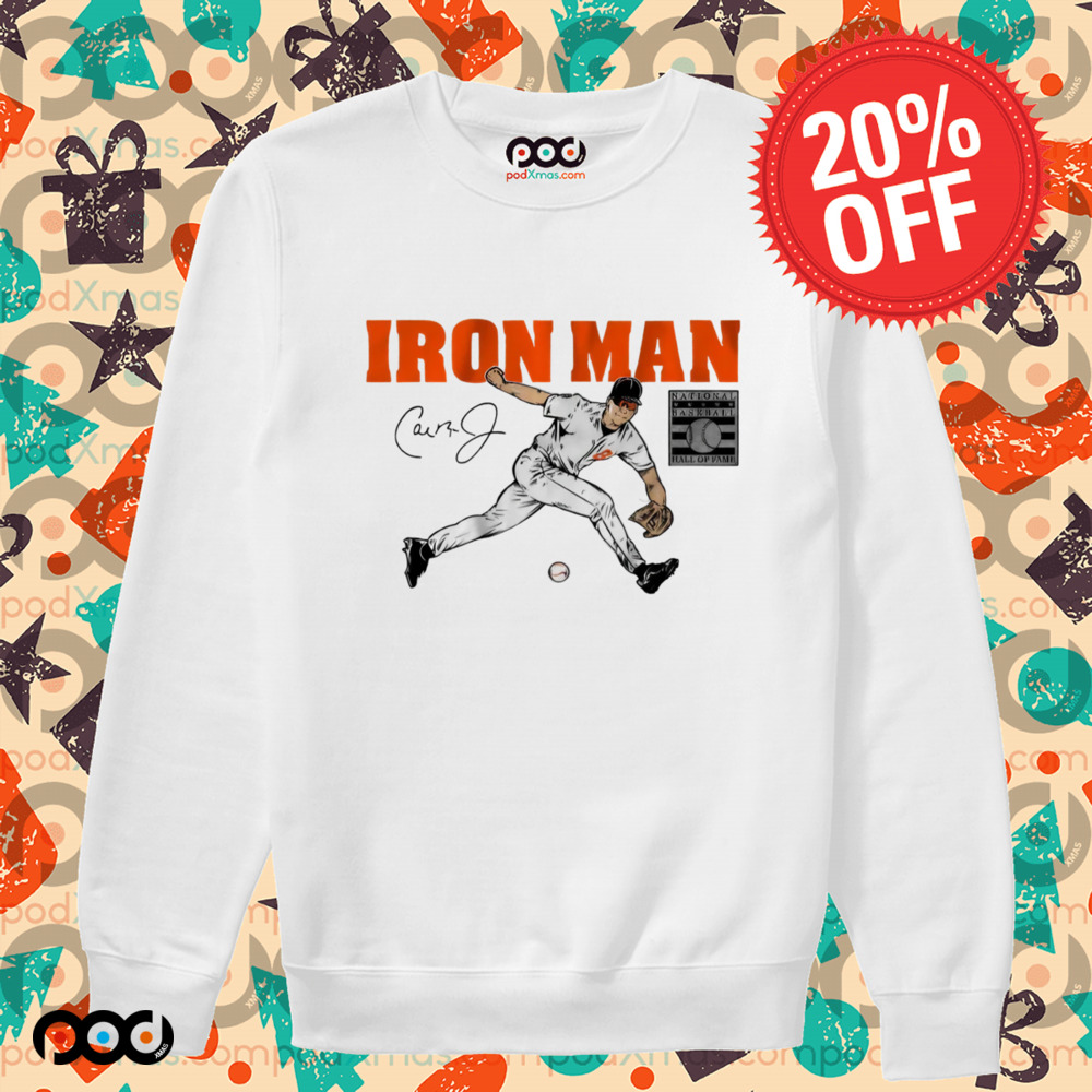 Cal Ripken Jr Baltimore Orioles Iron Man signature shirt