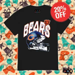 Chicago Bears helmet design retro shirt