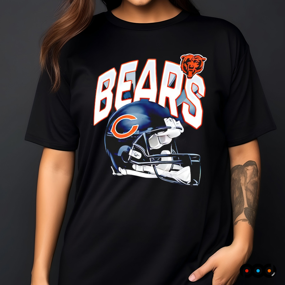 Chicago Bears helmet design retro shirt