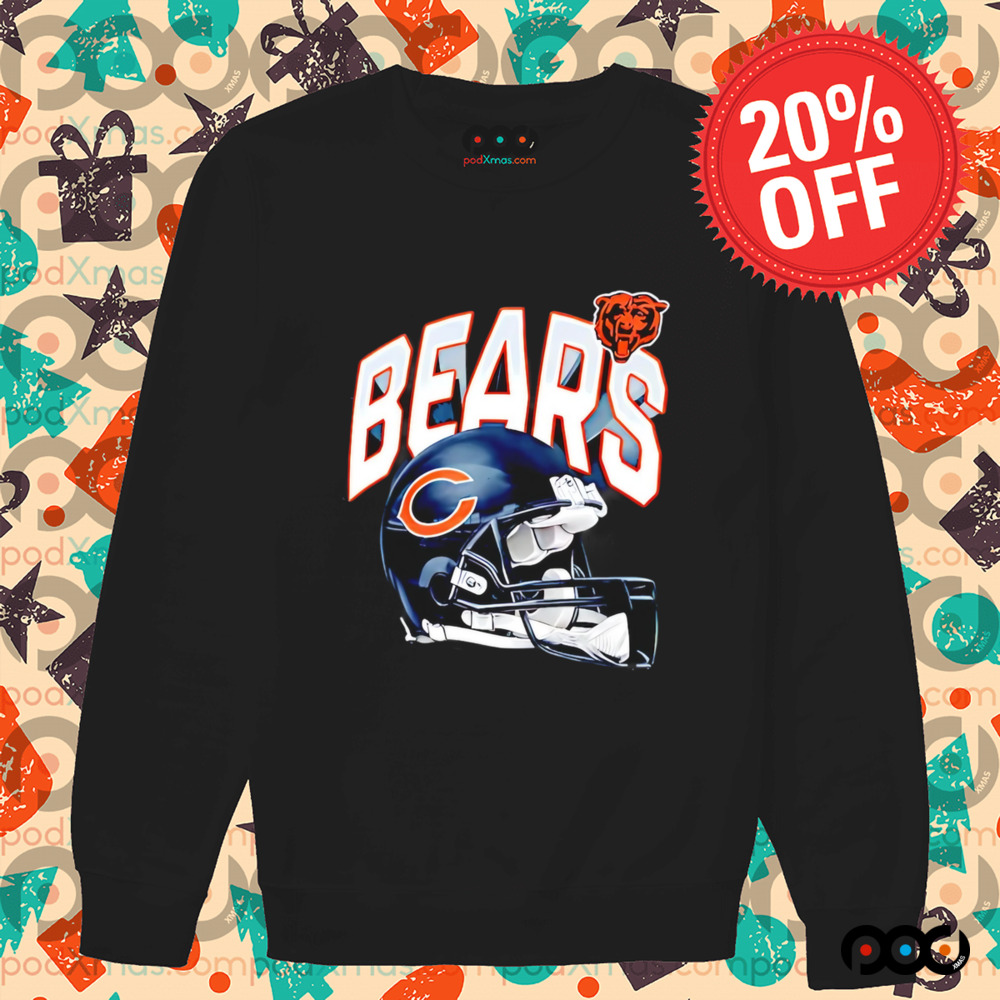 Chicago Bears helmet design retro shirt