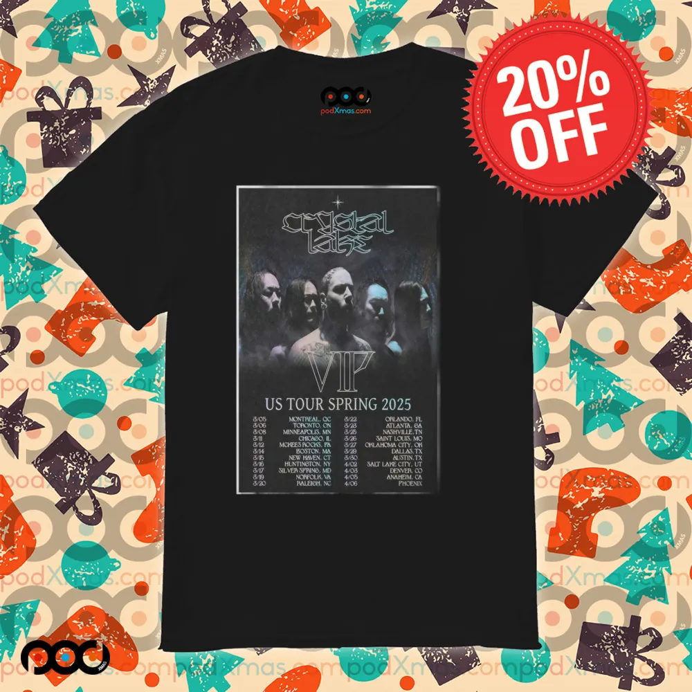 Crystal Lake US Tour Spring 2025 Poster Shirt
