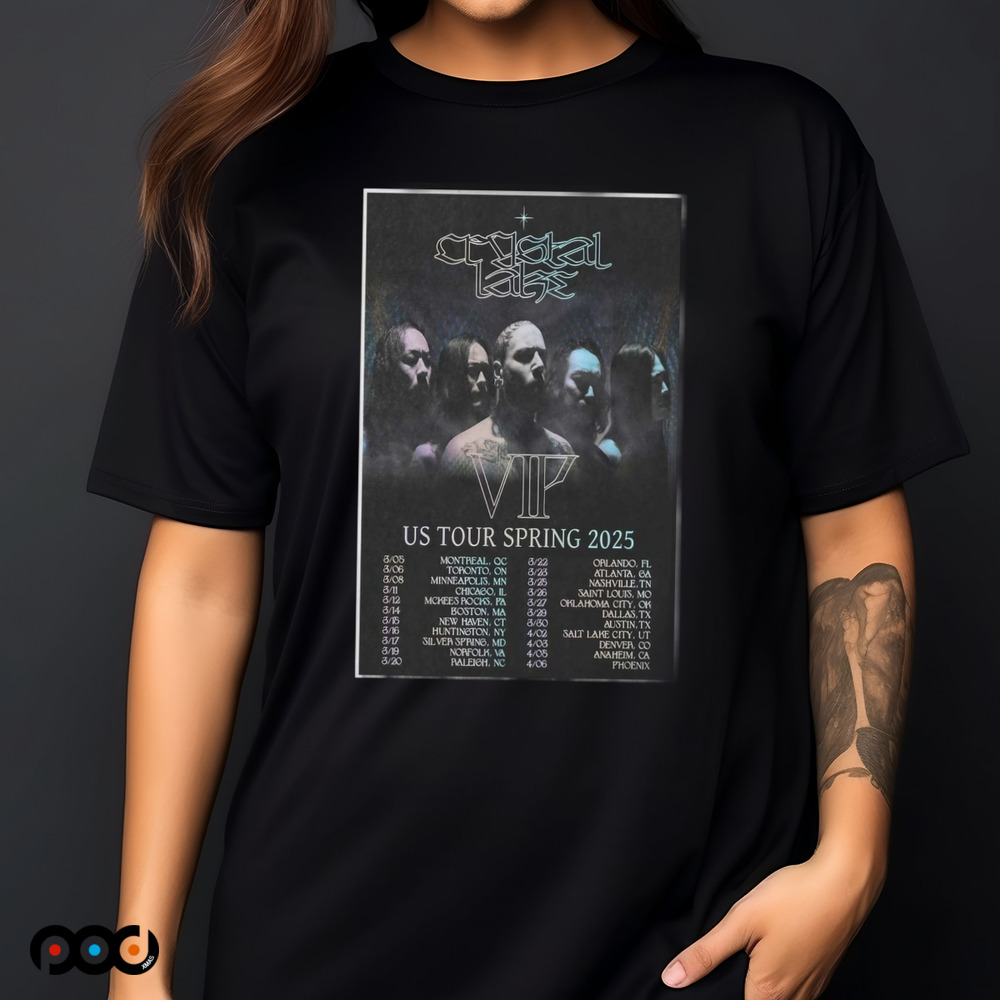 Crystal Lake US Tour Spring 2025 Poster Shirt