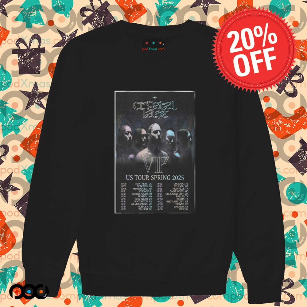 Crystal Lake US Tour Spring 2025 Poster Shirt