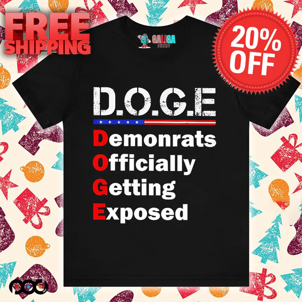 DOGE Demonrats Officially Getting Exposed Department Of Government Efficiency Shiba shirt