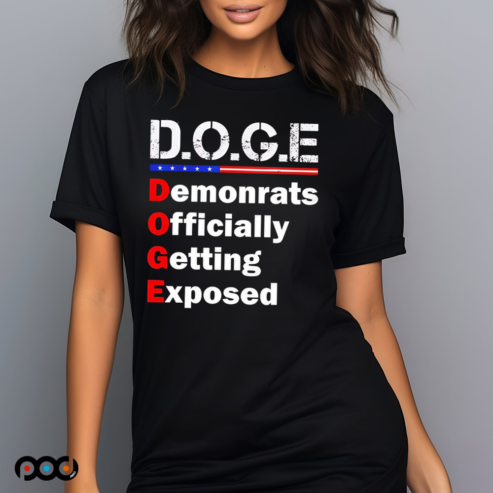 DOGE Demonrats Officially Getting Exposed Department Of Government Efficiency Shiba shirt