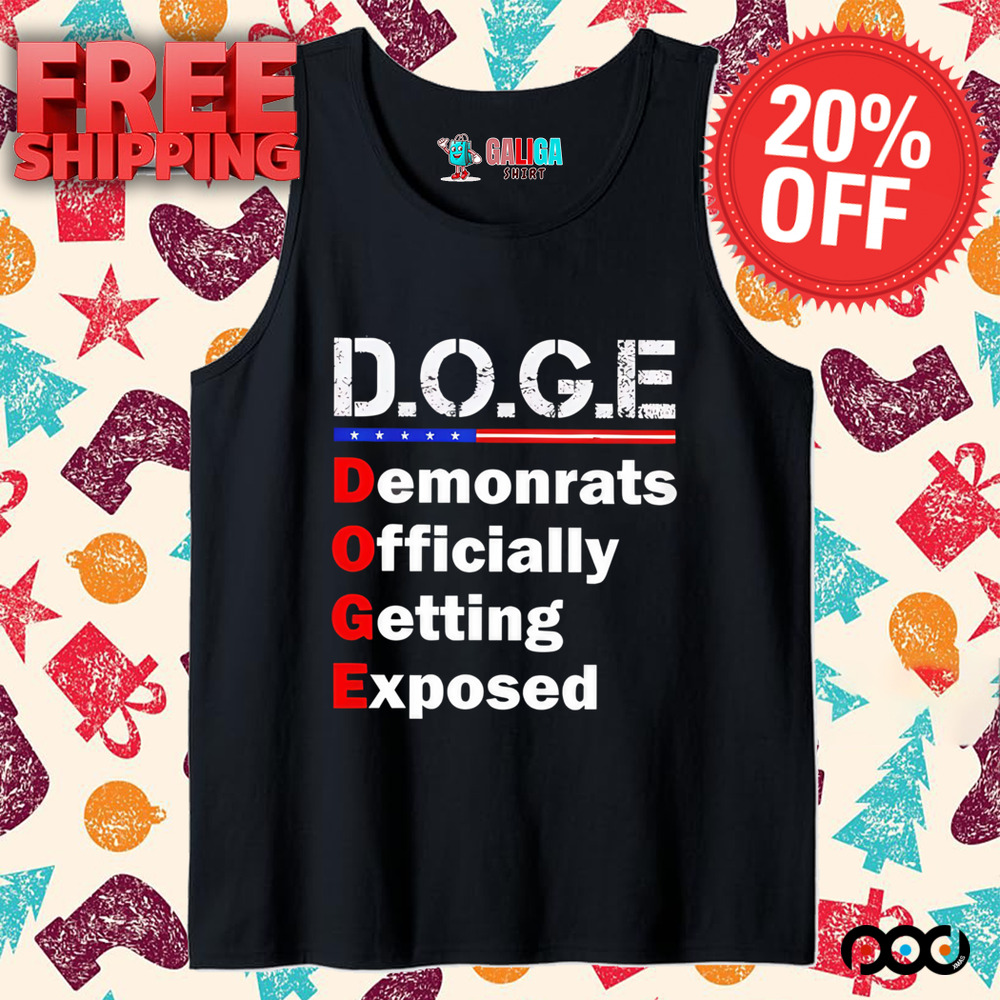 DOGE Demonrats Officially Getting Exposed Department Of Government Efficiency Shiba shirt