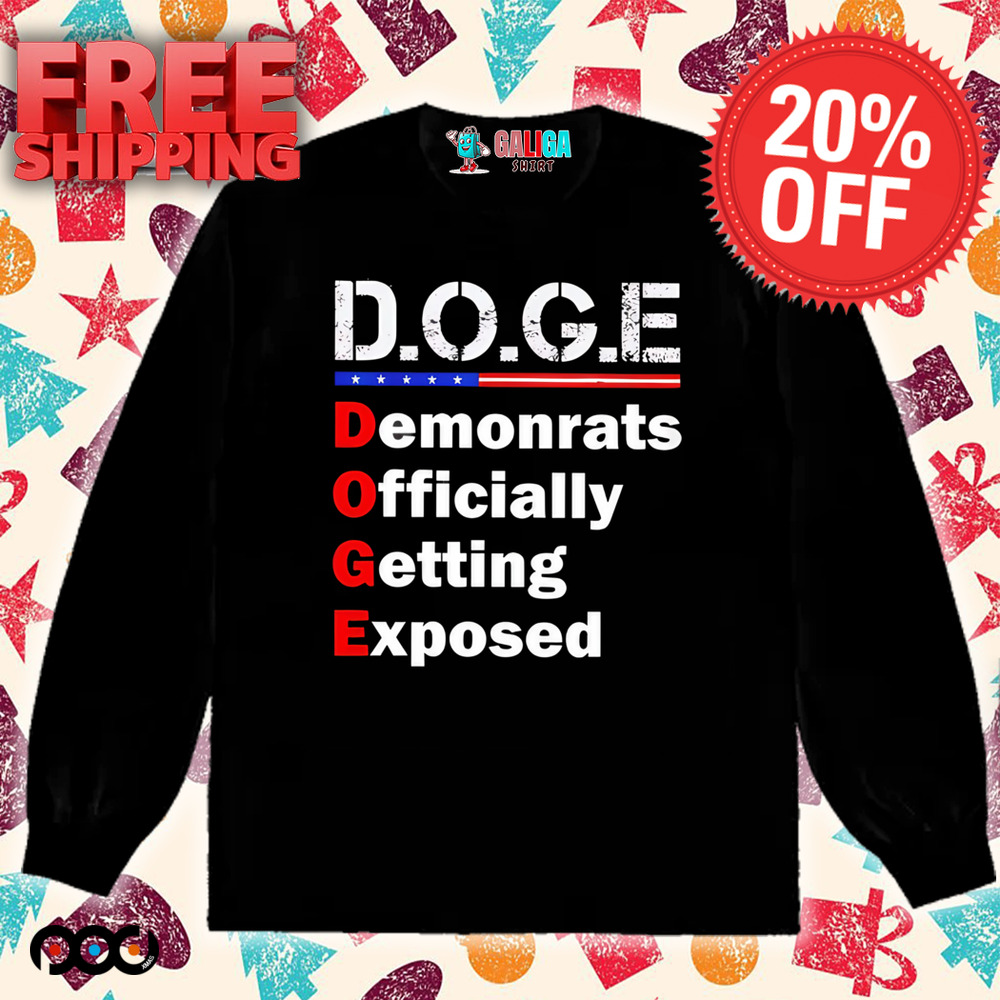 DOGE Demonrats Officially Getting Exposed Department Of Government Efficiency Shiba shirt