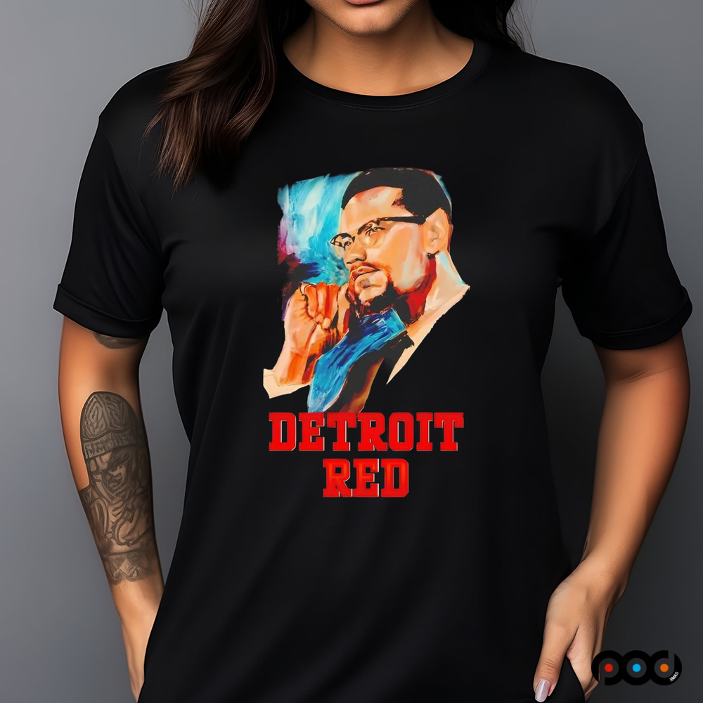 Detroit Red painted portrait Shirt Detroit Red painted portrait Shirt