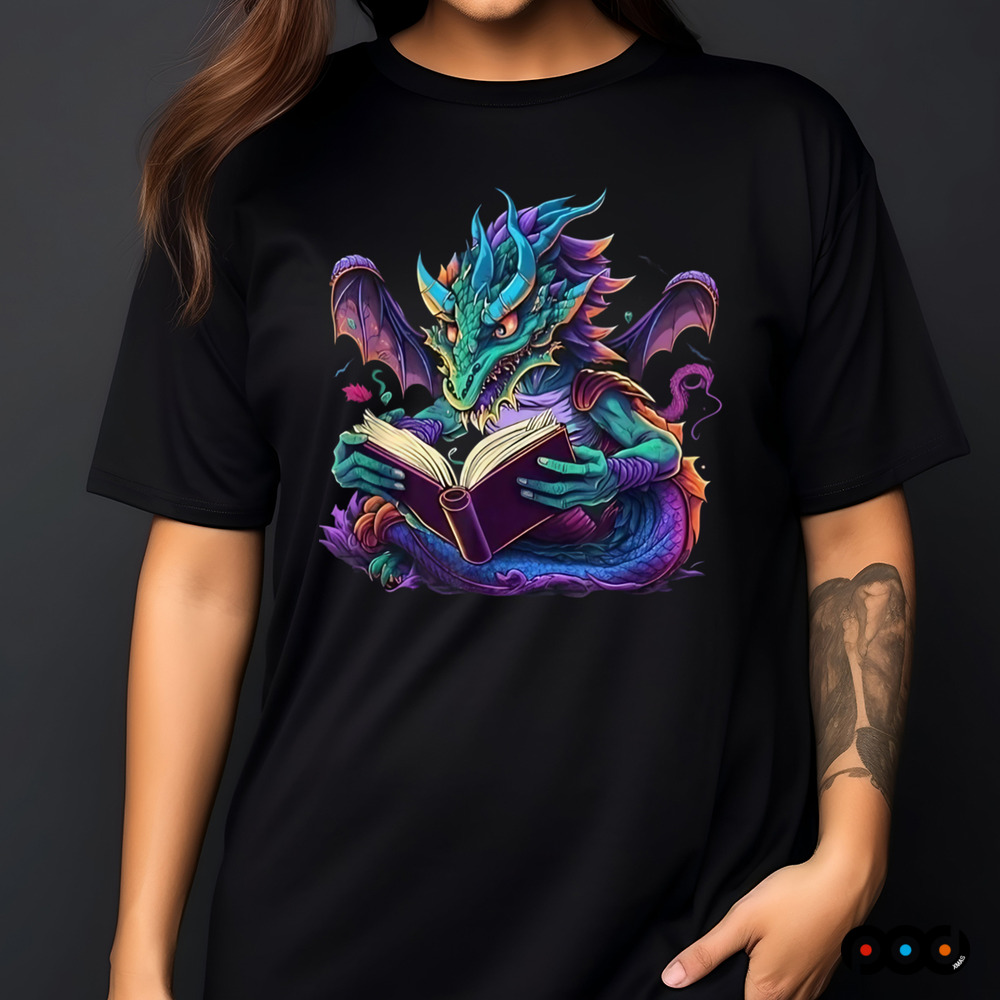 Dragon Reading Book Shirt