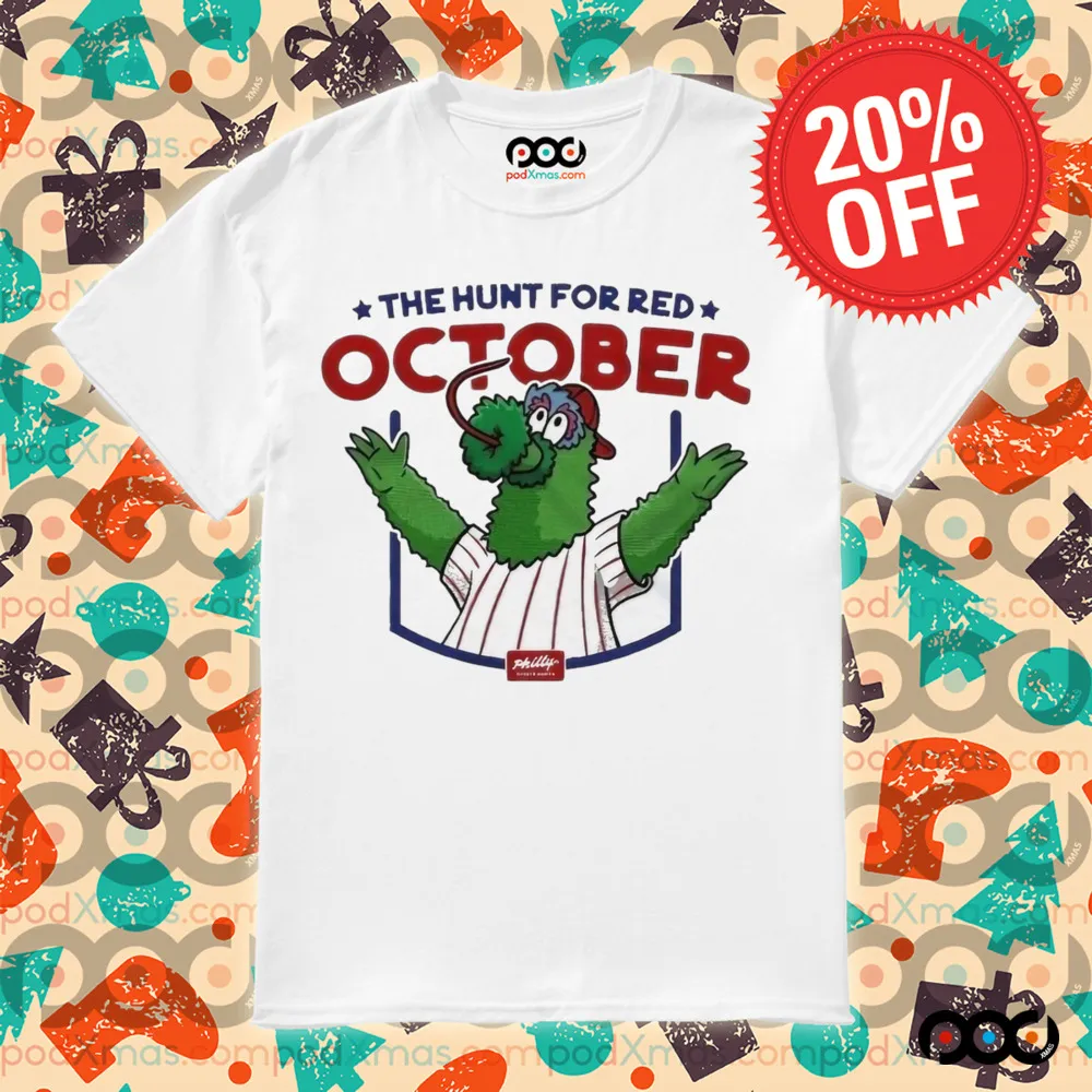 Eagles The Hunt For Red October Phillie Phanatic Mascot Philly Shirt