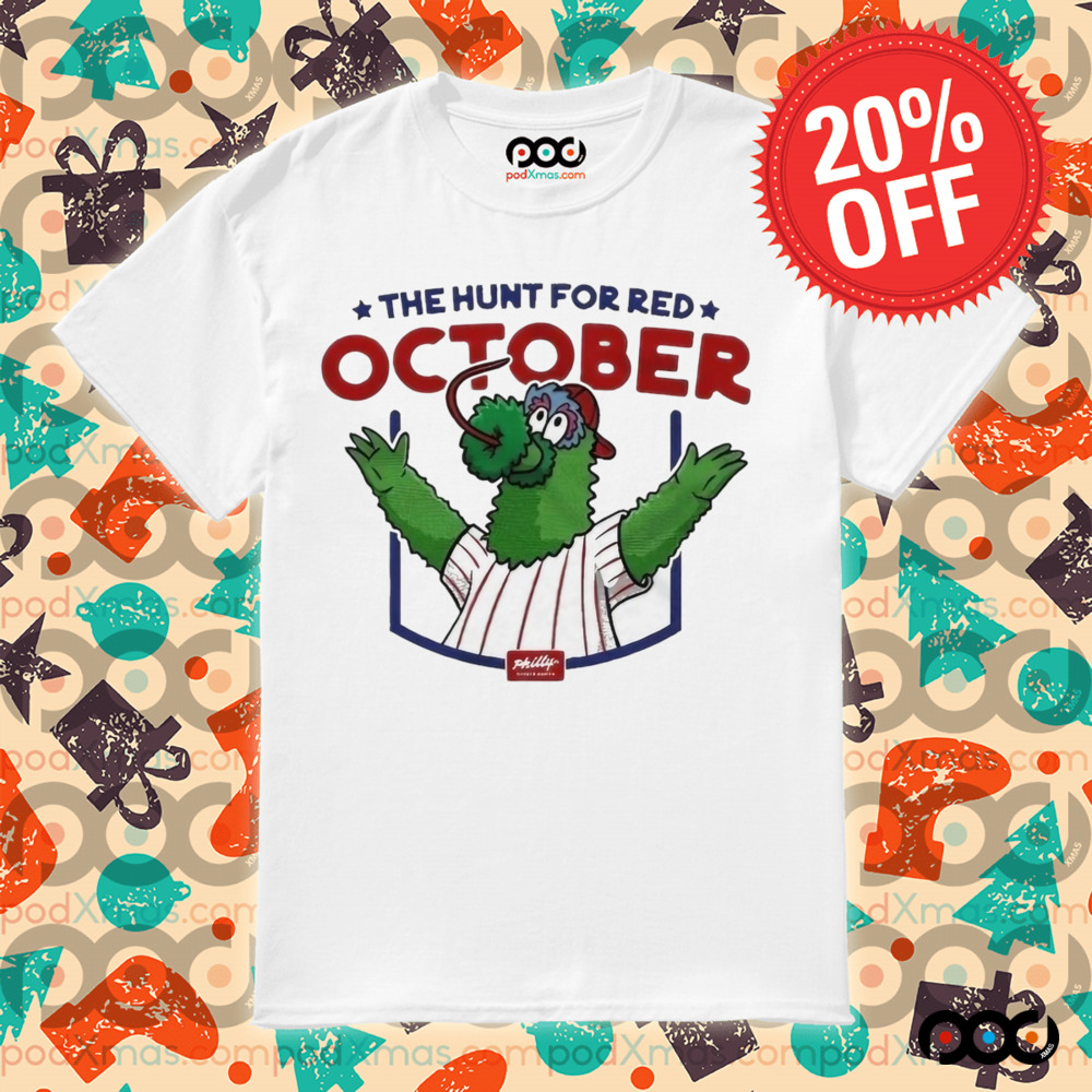 Eagles The Hunt For Red October Phillie Phanatic Mascot Philly Shirt