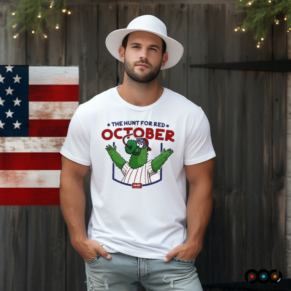 Eagles The Hunt For Red October Phillie Phanatic Mascot Philly Shirt