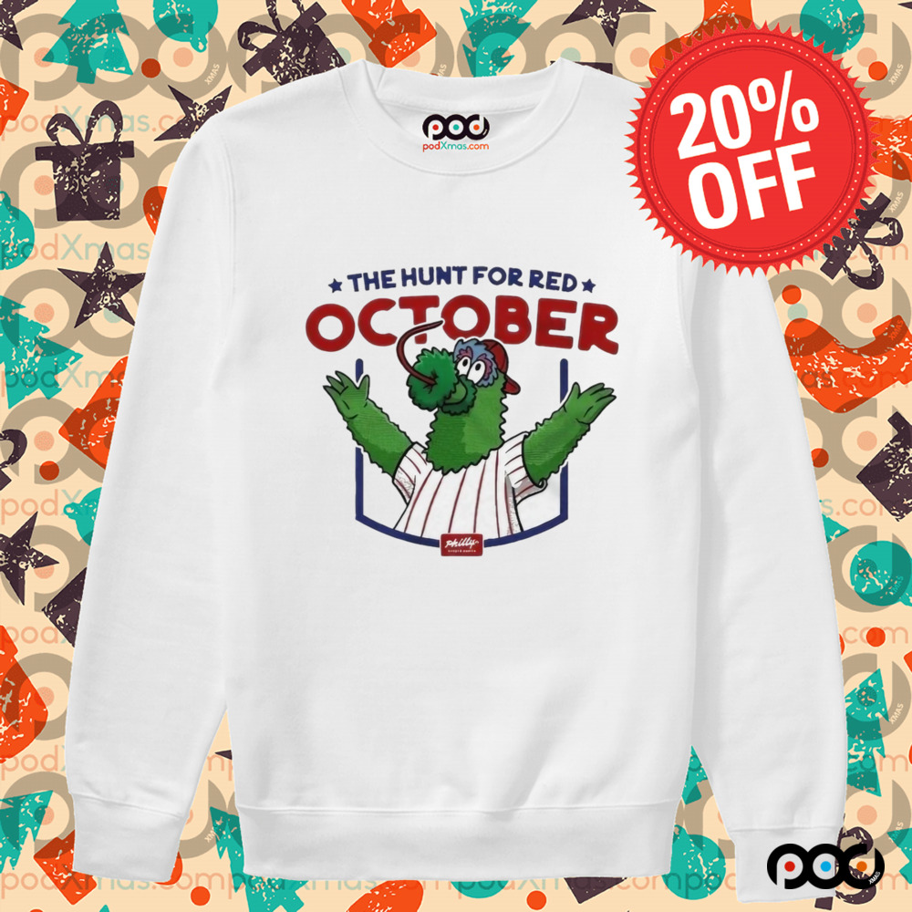 Eagles The Hunt For Red October Phillie Phanatic Mascot Philly Shirt