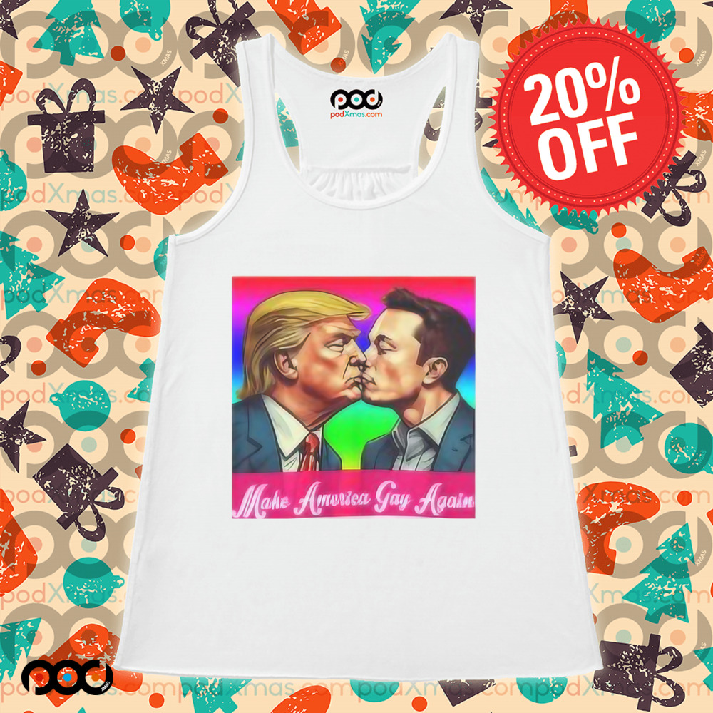 Elon Musk and Trump Kiss Make America Gay Again Shirt