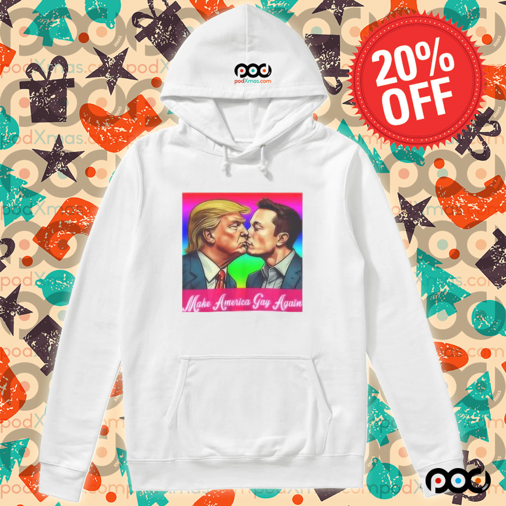 Elon Musk and Trump Kiss Make America Gay Again Shirt