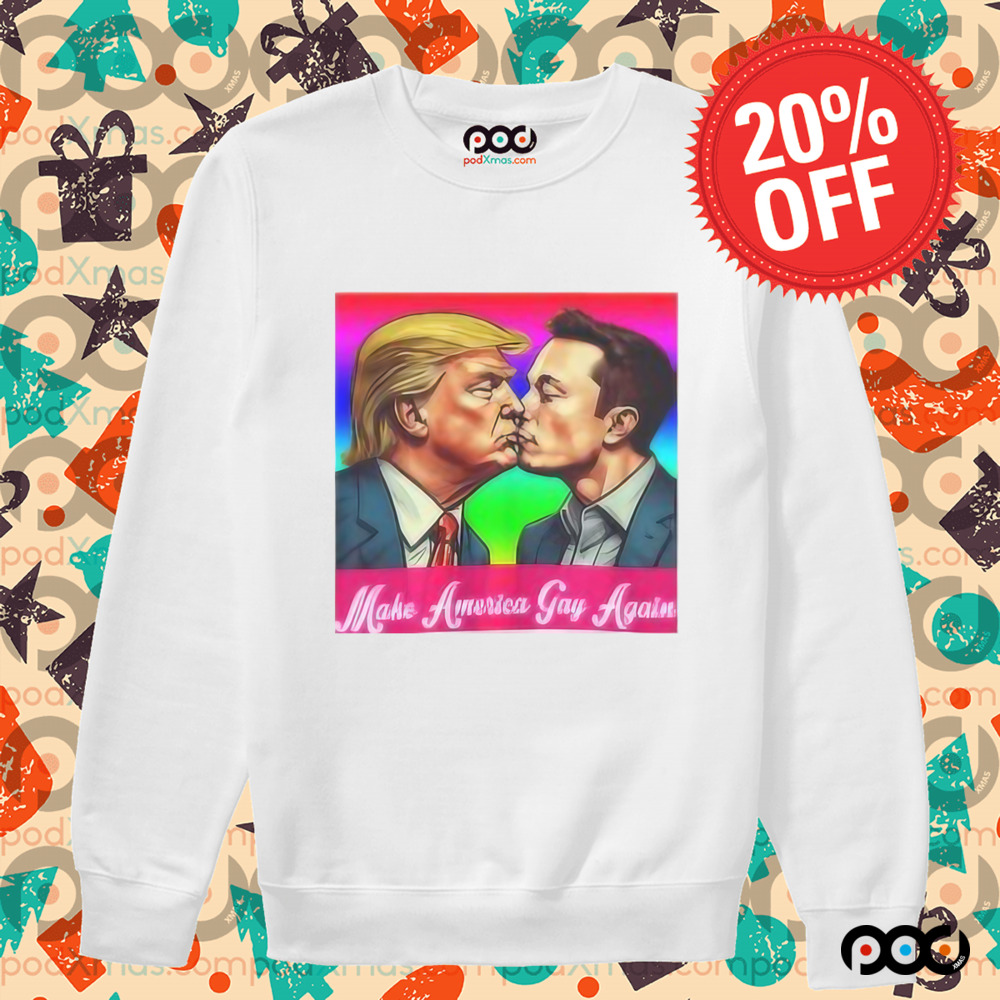 Elon Musk and Trump Kiss Make America Gay Again Shirt