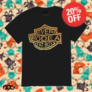 Ever rode a fat boy Emblem Rider logo shirt