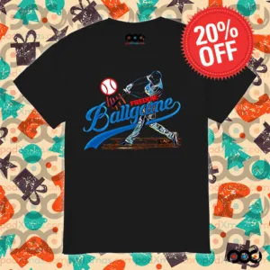 Freddie Freeman Lets go Dodgers hitting a powerful shot shirt
