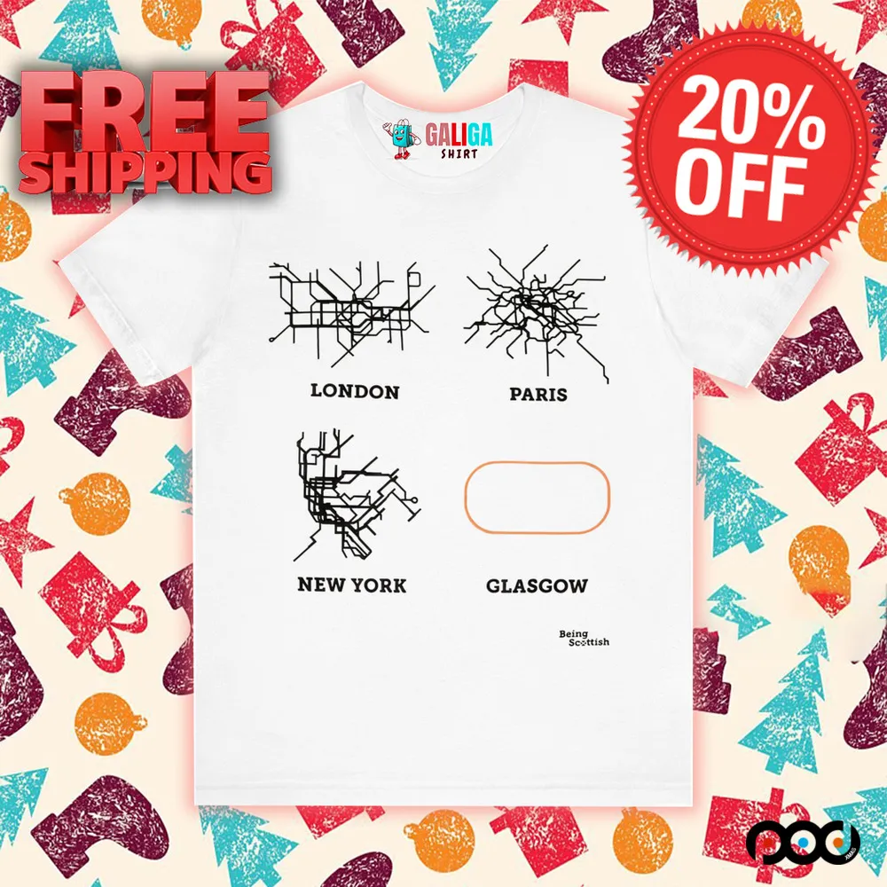 Glasgow Subway London Paris New York Glassgow shirt