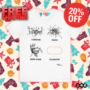 Glasgow Subway London Paris New York Glassgow shirt