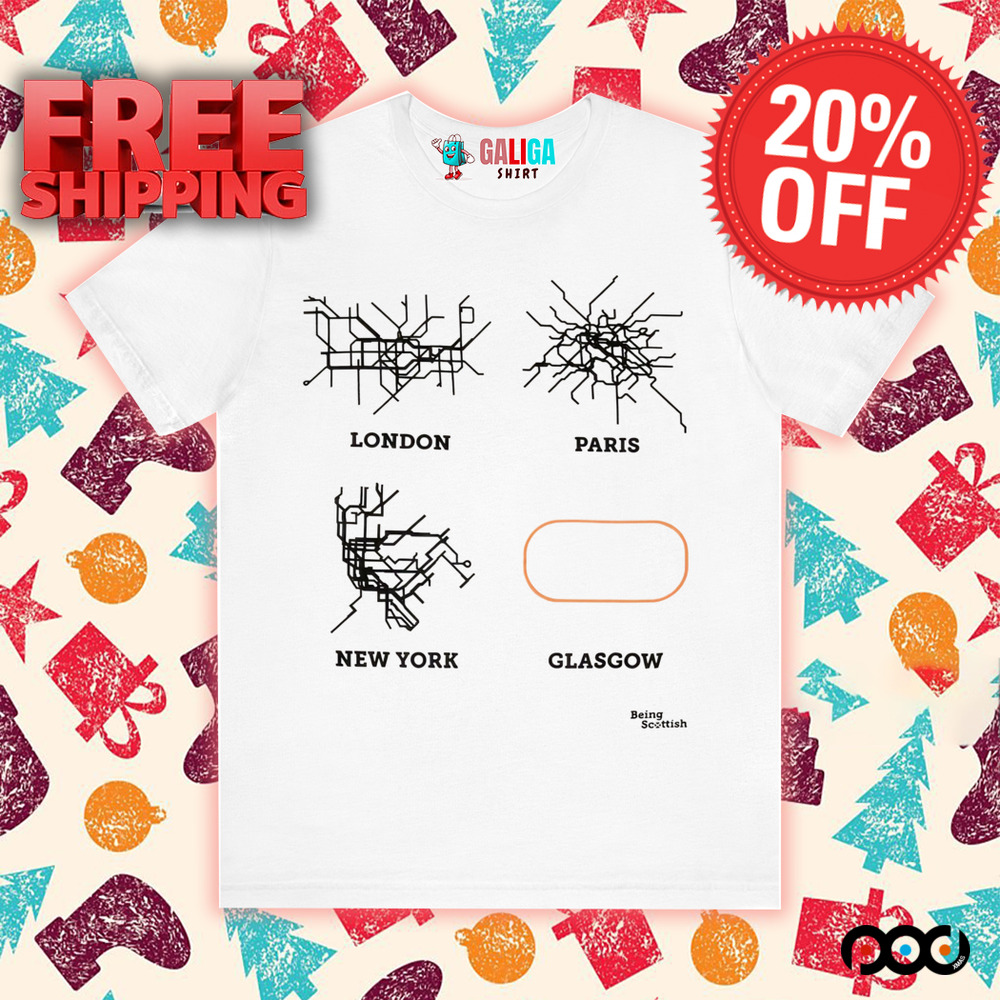 Glasgow Subway London Paris New York Glassgow shirt