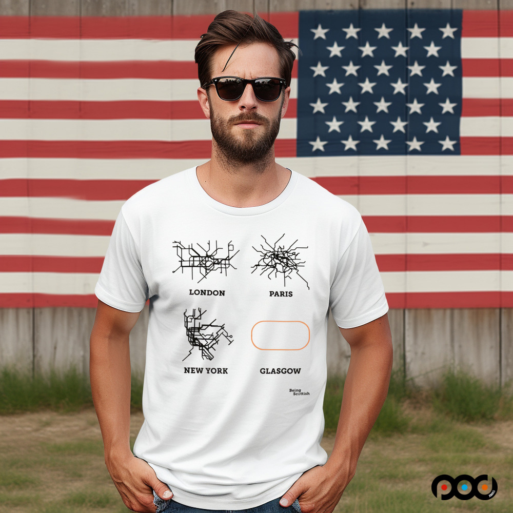 Glasgow Subway London Paris New York Glassgow shirt