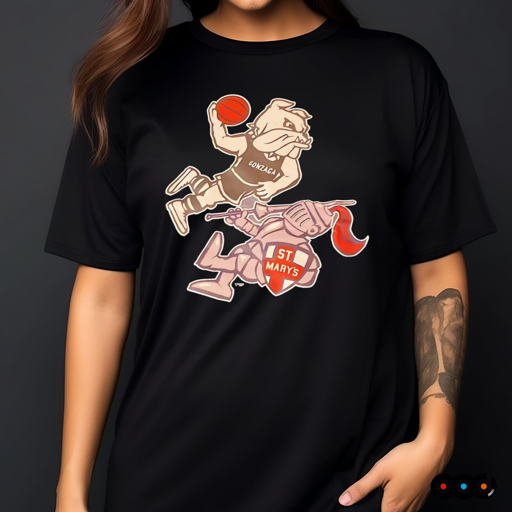 Gonzaga Bulldogs Vs Saint Mary’s Gaels mascot shirt Gonzaga Bulldogs Vs Saint Mary’s Gaels mascot shirt