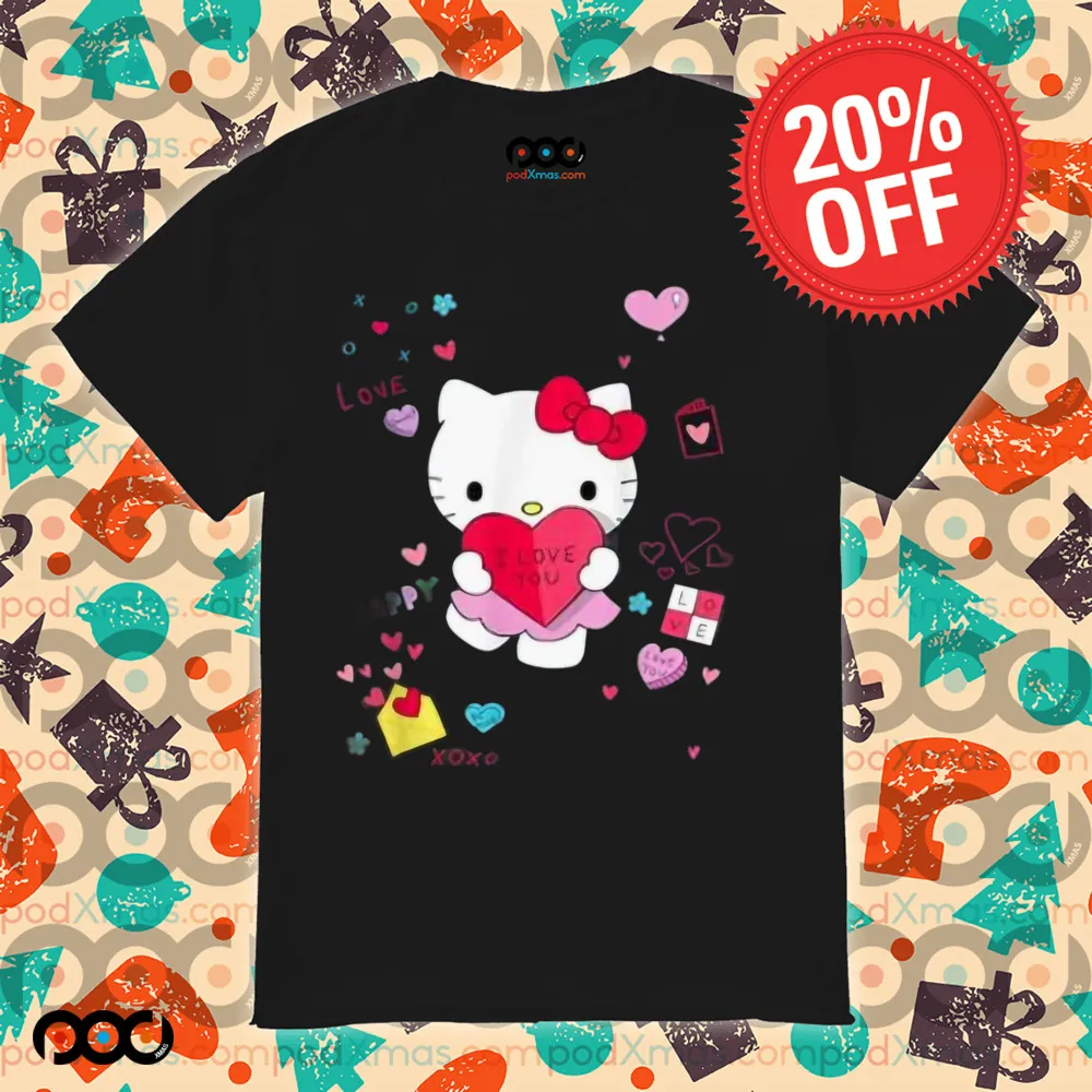Hello Kitty Love Notes Valentine's Day Shirt