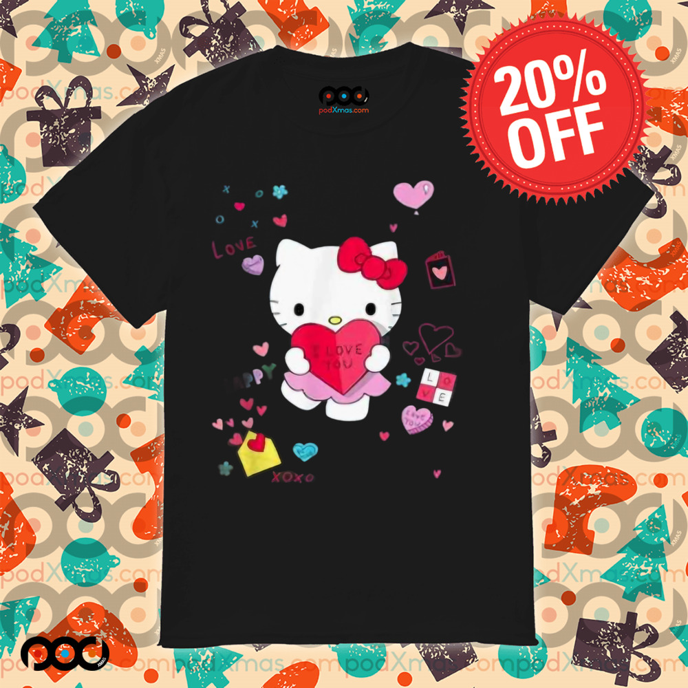 Hello Kitty Love Notes Valentine's Day Shirt