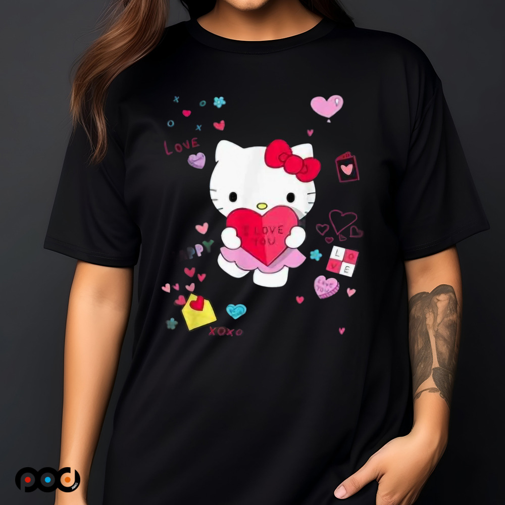 Hello Kitty Love Notes Valentine's Day Shirt